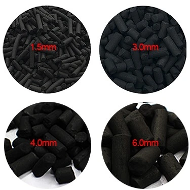 China 4mm Air Purifying Activated Carbon Pellets Coal Based Golumnar Activated Carbon For Air Purification