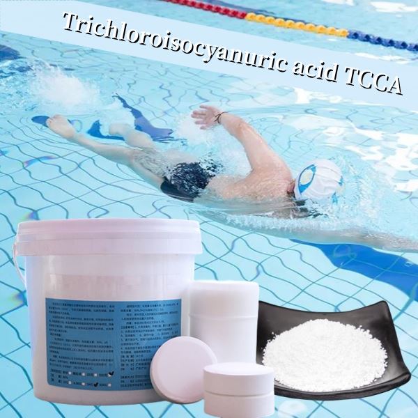ร้อนขายสารเคมีสระว่ายน้ำ Trichloroisocyanuric Acid TCCA 90 แท็บเล็ตคลอรีนแท็บเล็ต