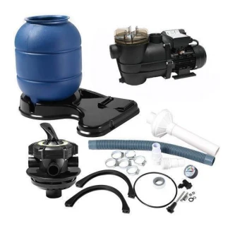 LY-300 300mm Sand Filter Pump System For Above Ground Swimming Pools With Standard Pump And Firm Filter Base To Easy Installation