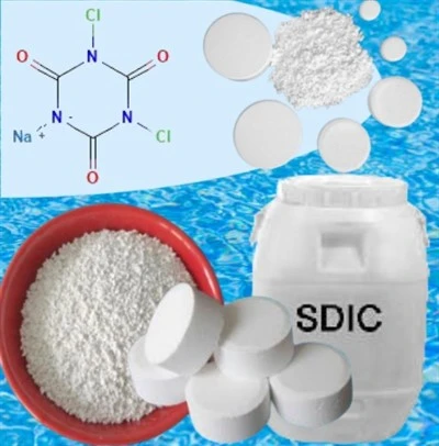 ราคาดี สระว่ายน้ำ น้ำเสีย โรงพยาบาล สารเคมีฆ่าเชื้อ คลอรีน 60 เปอร์เซ็นต์ SDIC Tablet Powder Granular