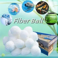 ลูกบอลกรองสระว่ายน้ำสื่อกรองไฟเบอร์เป็นมิตรกับสิ่งแวดล้อมสำหรับตัวกรองทรายสระว่ายน้ำ