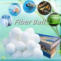 ลูกบอลกรองสระว่ายน้ำวัสดุโพลีเอทิลีนสีขาวลูกบอลกรองความแม่นยำในการกรองสูง