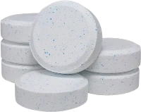สระว่ายน้ำกลุ่มคลอรีน 90% TCCA 3 นิ้ว Stabilized Trichloroisocyanuric Acid TCCA 90% เม็ดคลอรีน